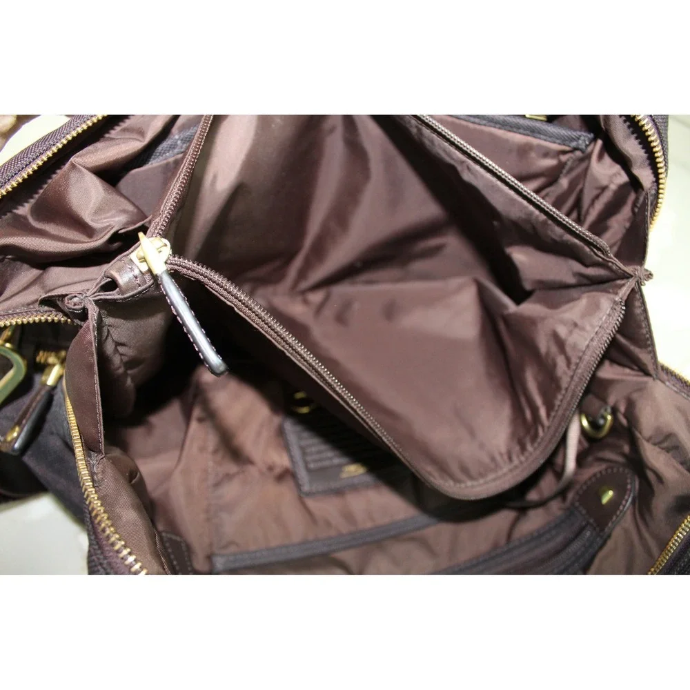 Tumi 73232 Georgetown Forest Briefcase Brown Ballistic Nylon Leather Trim
